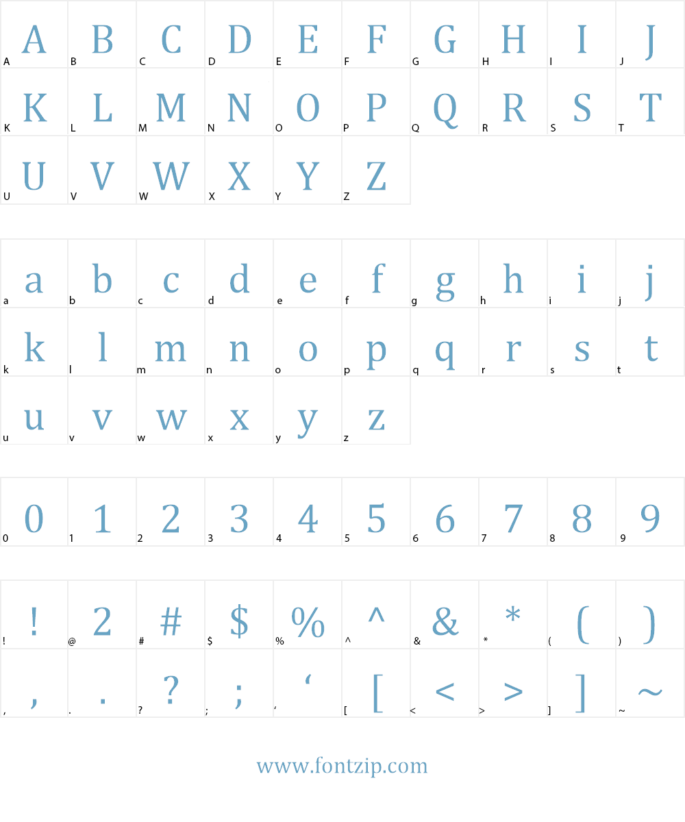 Faux Omniglot Font Character